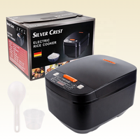 Cuisinière à riz électrique numérique multifonctionnelle automatique intelligente à écran tactile LCD 5L en argent antiadhésif Silver Crest