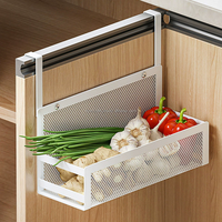Étagère à épices en métal pour la maison, panier de rangement suspendu, banc de rangement