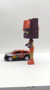 Helmet Team Pinkie PVC Figure with Zinc Alloy Keyring - Custom <b>Car</b> Pendant & Bag <b>Clip</b> | Bulk Collectible Gift Wholesale - Product Image 6