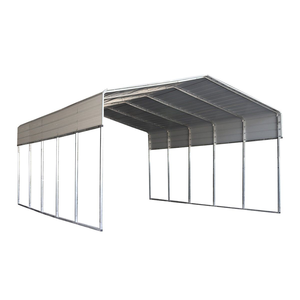 Abri de voiture et garage extérieur, cadre en acier galvanisé, toit en <span class=keywords><strong>métal</strong></span>, imperméable, durable, mobile, personnalisé, abri de stationnement pour <span class=keywords><strong>2</strong></span> <span class=keywords><strong>voitures</strong></span> - Product Image 6