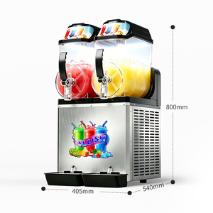 Machine à slush professionnelle à <span class=keywords><strong>double</strong></span> réservoir en acier inoxydable, grande capacité, 220V, <span class=keywords><strong>prix</strong></span> usine, certifiée CE, garantie <span class=keywords><strong>1</strong></span> an - Product Image 4
