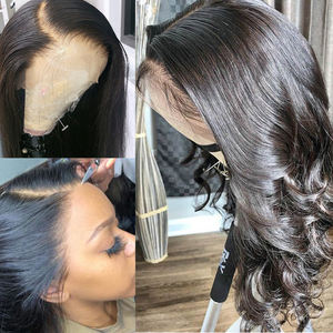 Pelucas de Cabello Humano Ondulado al 250% al por Mayor para Mujer, Listas para Usar, Sin Pegamento, con Línea de Cabello de <span class=keywords><strong>Pico</strong></span> de Viuda, Peluca de Cabello Humano Natural - Product Image 4