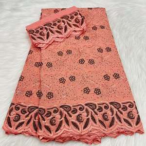 Großhandel Baumwolle African Lace Fabric Hochwertige Dubai Lace Bestickte <span class=keywords><strong>nigerian</strong></span> ische schwere Schweizer Voile Spitze in der Schweiz - Product Image 3