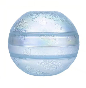 Set da pranzo in vetro planetario resistente al calore 4 pezzi bicchieri da tavola in vetro Glam Set di ciotole e piatti bicchieri in ferro placcato ambra blu stella Mars