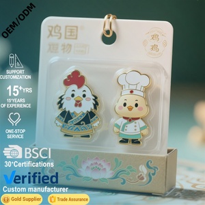 Custom Metal Acrylic Epoxy Cartoon Keychain Transparent Pendant Fashion Charm Promotional Event Gift Souvenir