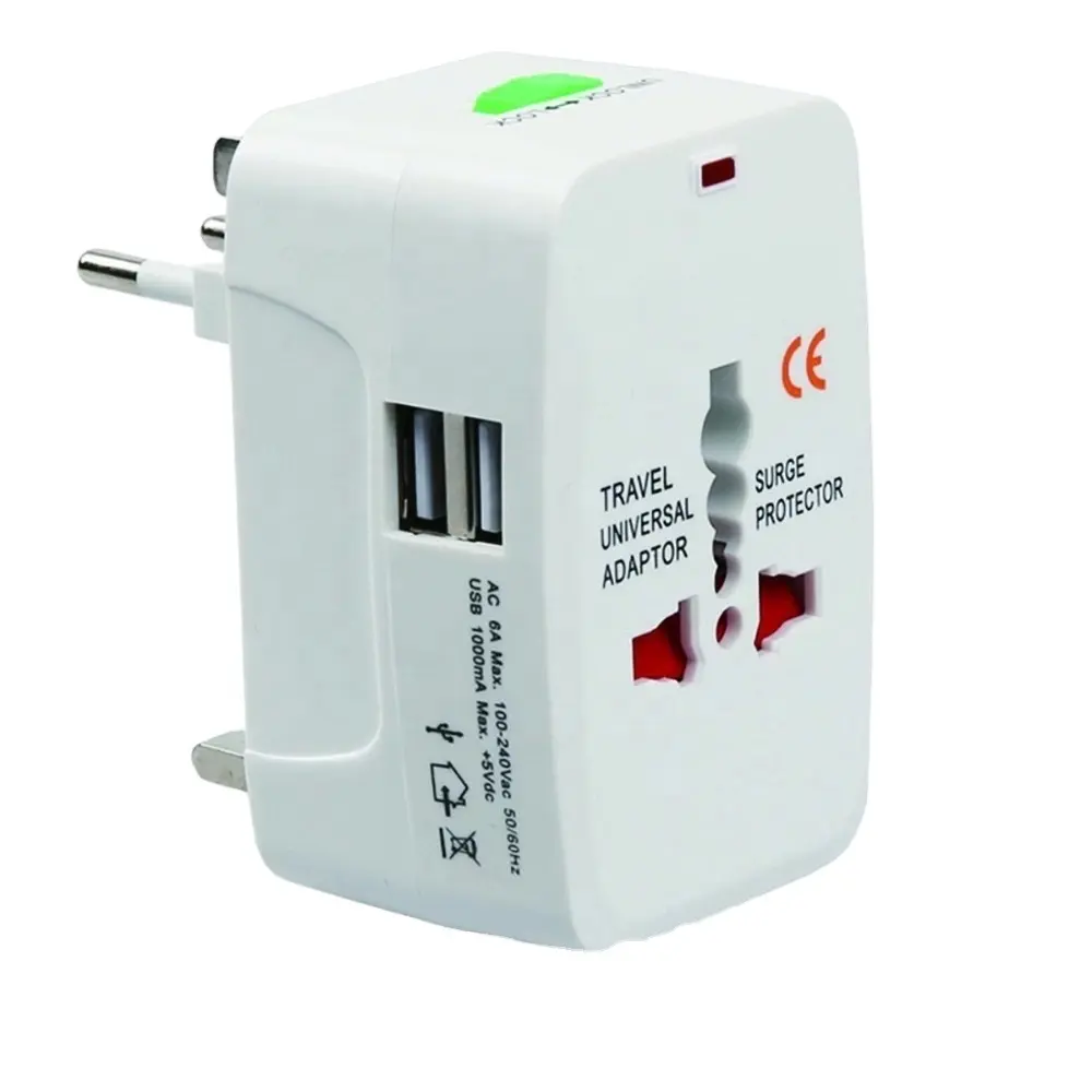 Toma de corriente Universal todo en uno, enchufe con tipo c, 4USB, UK, US, AU, EU, adaptador de viaje de 20W