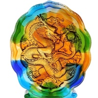 Artfamily Personnalisation Statue d'animal d'intérieur Sculpture de dragon en verre CE.0314.ACG Procédé de fusion à la cire perdue Jiangsu Cadeau d'affaires pour bureau