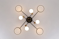 Lampu Led untuk rumah lampu gantung fitting Nordic lampu liontin restoran Hotel kafe kantor 8 bohlam disesuaikan grosir
