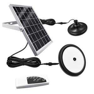 Éclairage solaire extérieur et intérieur Éclairage public Étanche Lustre solaire d'étable pour garage de jardin/ - Product Image 5