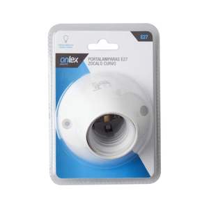 Portalampada E-27 Curvo, Design Versatile, Supporto per Lampadine Standard, Ideale per Illuminazione in Case e Spazi - Product Image 2