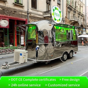 Remolque de Comida Móvil 2025 de Acero Inoxidable, Totalmente Equipado, Camión de Comida Grande para Shawarma, Remolque de Bar Móvil, Carrito de Comida para Hot Dogs - Product Image 6