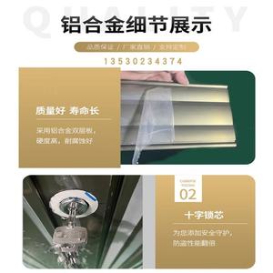 Puerta Corredera Plegable de Aleación de Aluminio Antirrobo, Puerta Telescópica para Tienda o Garaje, Riel Giratorio para Puertas Colgantes - Product Image 3