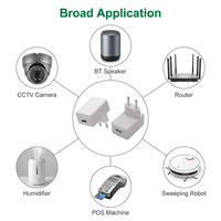 Adaptador de Corriente USB de 12W con Enchufe Europeo, Certificado CE SELV RoHS, Portátil para el Hogar y Dispositivos Electrónicos Pequeños, Venta al Por Mayor