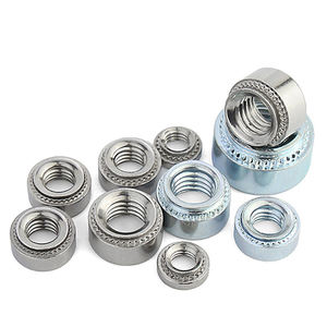 Tuerca Autoperforante, Tuerca Remache Cls S-M2.5 M3 M4 M5 M6 <span class=keywords><strong>M8</strong></span> M10, Tuerca de Inserción, Tuerca Redonda Autoperforante con Recubrimiento de Zinc Azul y Blanco - Product Image 1