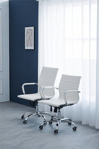 Hot bán văn phòng hiện đại xây dựng Ergonomic xoay ghế máy tính da Ghế họp với thép không gỉ Loại kim loại - Product Image 4