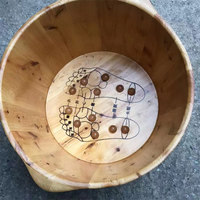 Lavabo en bois pour pédicure, panier pour les pieds, seau de bain, personnalisé, vente en gros, unités
