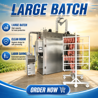 Four de fumage à vapeur entièrement automatique avec nettoyage automatique pour saucisses, bacon, saumon, contrôle précis et moteur de coloration