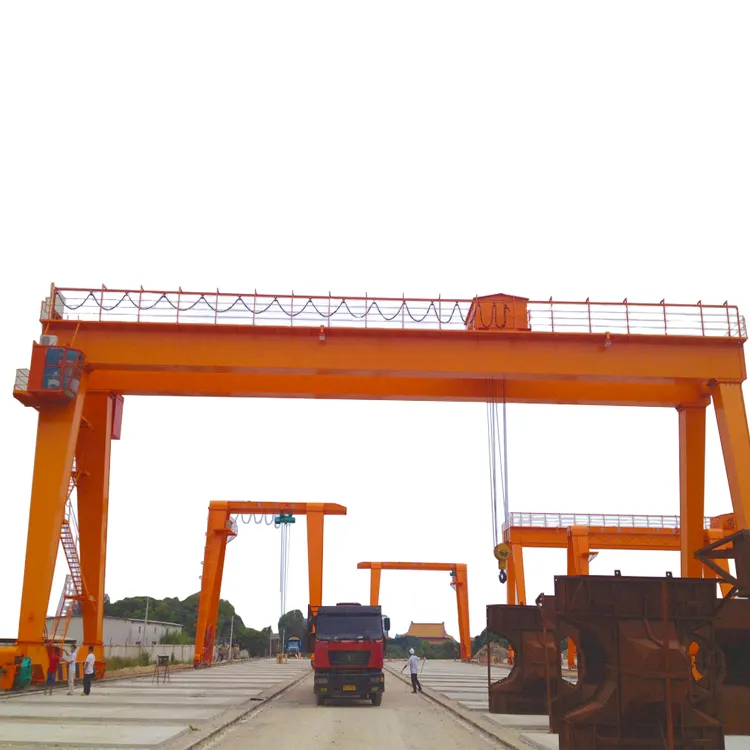 50t welding box double girder beams warehouse portal 40 ton container gantry crane
