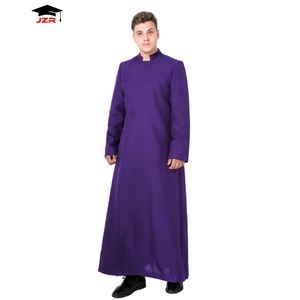 Wholesale Unisex <strong>Anglican</strong> <strong>Priest</strong> Robe Bulk Church Cassock Durable Liturgical <strong>Vestments</strong> Altar Clergy Cassock Robe - Product Image 3