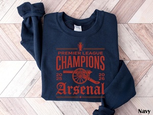 Maglietta Grafica OEM ODM dei Campioni della Premier League 2026 dell'Arsenal, Regalo per Tifosi dei Gunners, Maglia della Squadra di Calcio - Product Image 2
