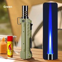 Briquet multifonction d'extérieur haute puissance coupe-vent, allumeur à flamme directe robuste, nouveau style, torche à gaz butane pour le camping