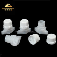 Mandun 16mm Single Gap Bouchon de bec en plastique de qualité alimentaire HDPE pour Stand up Pouch Spout Bag Liquid Pouch Bag