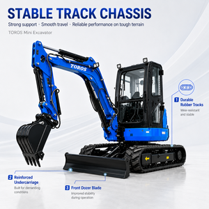 Livraison Gratuite UE Mini-Excavatrices 3,5 Tonnes, Nouvelles Excavatrices sur Chenilles à Moteur 5 Cylindres, Mini-Excavatrices Agricoles et Domestiques 1 et 2 Tonnes à Vendre - Product Image 6