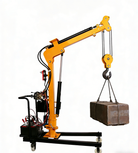Heavy Duty Mobile Hydraulic Jib <strong>Crane</strong> 1T 2T 180- 360 Rotary Self-Propelled Hydraulic Lifting <strong>Hoist</strong> for Factory Warehouse - Product Image 1