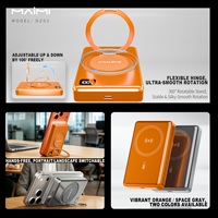 Batterie externe portable 10000 mAh, chargeur sans fil rapide 15 W avec support rotatif à 360°, écran LED, approuvé par les compagnies aériennes pour les voyages
