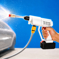 Nettoyeur Haute Pression Sans Fil en PP, Rechargeable, Batterie au Lithium, Pistolet de Lavage de Voiture, 22 Bars, Tuyau de 5m pour le Nettoyage Automobile