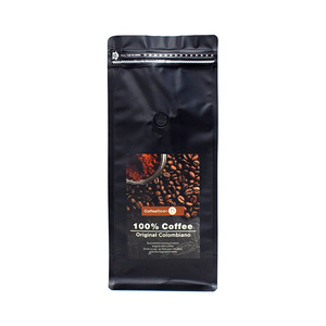 Customized Design Flat Bottom 1kg 2kg Aluminum Foil Coffee <b>Beans</b> Packaging <b>Bags</b> Powder Storage Stand Up <b>Bags</b> with Valve - Product Image 3