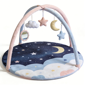 Tapis d'éveil lavable Ciel étoilé pour bébé avec jouets suspendus pour la chambre des enfants et les jeux de ramper - Product Image 6