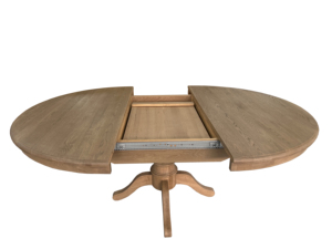 D1640 Tavolo <span class=keywords><strong>da</strong></span> Pranzo Allungabile in Legno Massello Stile Francese Antico, Tavolo Rotondo Classico per <span class=keywords><strong>Cucina</strong></span> e Sala <span class=keywords><strong>da</strong></span> Pranzo - Product Image 4