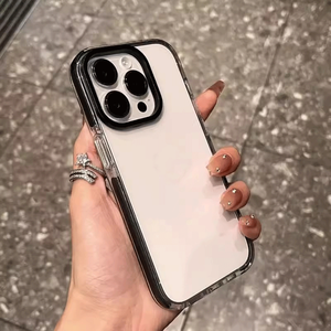 <span class=keywords><strong>Pas</strong></span> <span class=keywords><strong>cher</strong></span> Prix 2025 Transparent Pare-chocs Coloré Mignon Cas pour <span class=keywords><strong>iPhone</strong></span> 16 15 14 13 12 <span class=keywords><strong>11</strong></span> Pro Max Antichoc Clair Souple TPU Couverture - Product Image 2