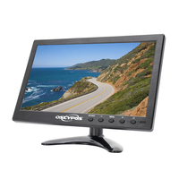 Monitor de TV para Automóvil LCD TFT de 10.1 Pulgadas con Pantalla Ancha LED, Monitor de Computadora Industrial de Escritorio de Tamaño Pequeño con Función de Altavoz