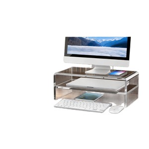 Support d'écran en acrylique Jingfeng, double couche, transparent, pour ordinateur de bureau à domicile - Product Image 1