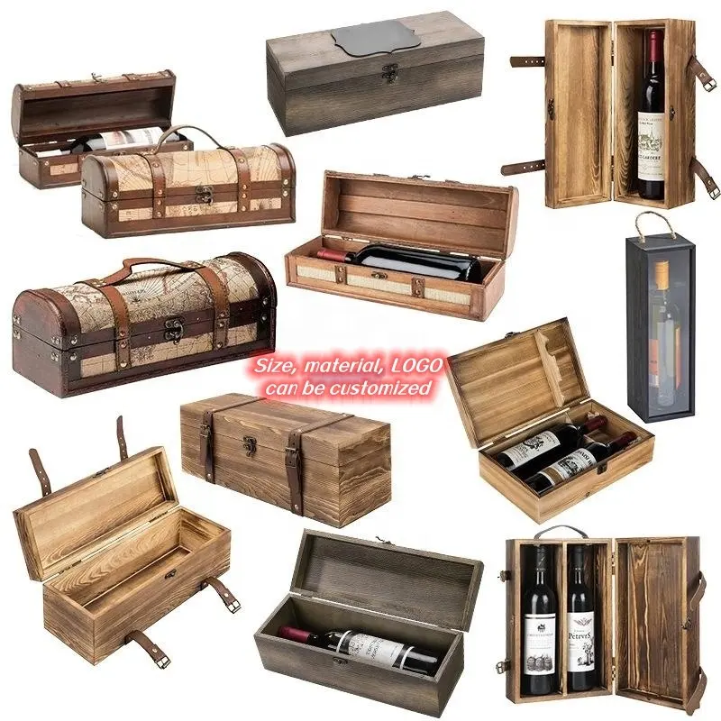 Boîte en bois en gros boîte d'emballage boîte de rangement taille, matériel, LOGO peut être personnalisé produit en bois