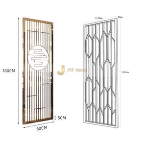 Paravents décoratifs d'intérieur en acier inoxydable découpé au laser, translucides, imperméables, durables, mobiles et faciles à installer – Offre Spéciale - Product Image 2