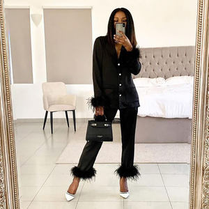 Set Piyama Bulu Pacar, Piyama Mewah untuk Perempuan - Product Image 5