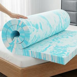 Cubrecolchón de Espuma Viscoelástica con Gel Refrigerante, Suave, Cómodo y Transpirable, para el Hogar y Hoteles - Product Image 1