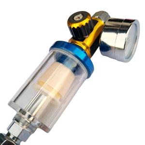 Régulateur de réservoir d'air de <span class=keywords><strong>paintball</strong></span> avec jauge outil de filtre de piège à eau en ligne Mini <span class=keywords><strong>pistolet</strong></span> de pulvérisation filtre à Air pour pistolets de pulvérisation électriques - Product Image 2