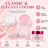 Vente en gros 30g de poudre acrylique colorée pour ongles 500 couleurs poudre pour ongles colorée en usine poudre pour nail art claire nue acrylique poudre à tremper