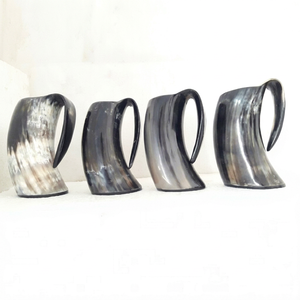 Best Selling 1L Capacity Drinking Horn Quality Handicrafts Viking Beer <b>Mug</b> Natural Horn Eco-Friendly CE Certified Party - Product Image 1