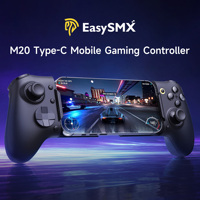 Kontroler Game Mobile EasySMX M20 untuk Android dan iPhone 15 dengan Joystick Hall-effect dan Tombol Mekanik