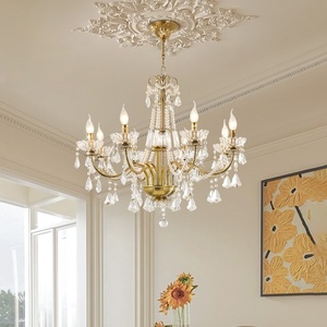 Đèn chùm pha lê hiện đại kiểu Pháp sang trọng, lắp trần thép cho biệt thự cao cấp, phòng khách, phòng ăn, phòng ngủ, thương hiệu AC Zhongshan - Product Image 4