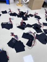 Élément chauffant flexible en graphite alimenté par batterie 12V 5V 12 volts CC pour vestes et vêtements