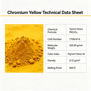 Chromate Pigment Yellow 34 CAS 1344-37-2 Medium Chrome Yellow for Plastic Rubber Paint - Product Image 2