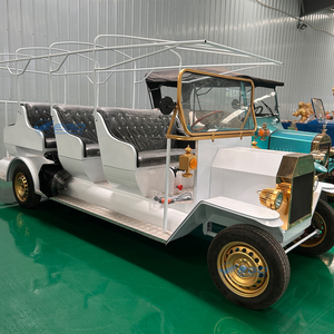 Voiture de tourisme vintage haut de gamme blanche 8 places, haute performance, avec certificat CE, véhicule rétro classique de luxe simple - Product Image 1