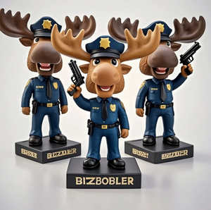 Tùy Chỉnh Moose Đầu Linh Vật Bobblehead Cơ Thể Con Người-Nhựa Độc Đáo Thiết Kế Bizbobbler Thương Hiệu 7 "Kích Thước Cho Quà Tặng Khuyến Mãi - Product Image 5
