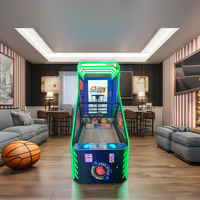 Vente d'usine de cerceaux de rue automatique électronique acheter machine de jeu d'arcade de basket-ball de tir à pièces avec panier mobile